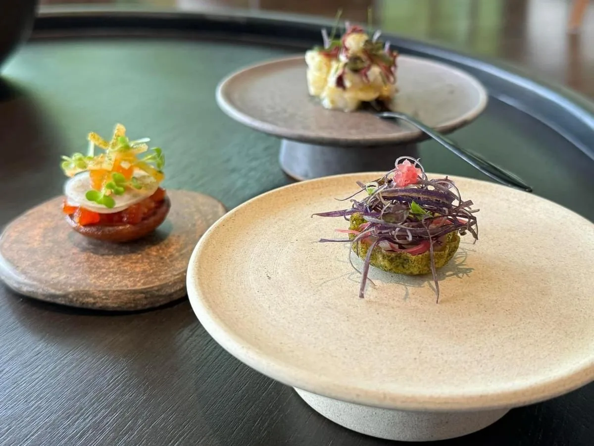 PRU — plated courses from the seasonal tasting menu
